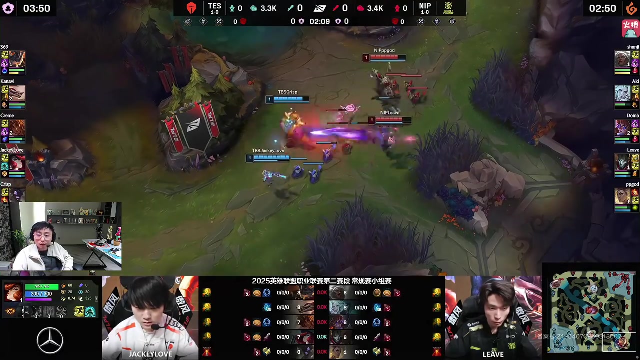 jinnianhui金年会水晶哥看TES虐泉爆杀NIP：TES太强了！在LPL泄愤啊！